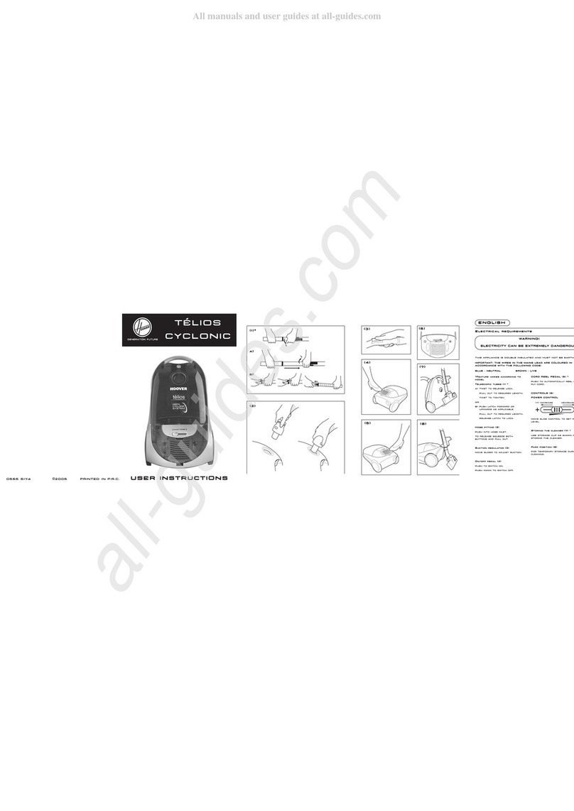 Hoover TELIOS User manual