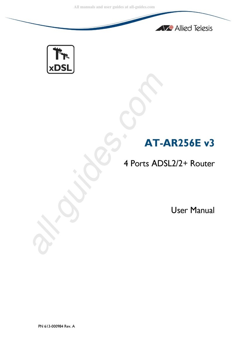 Allied Telesis AT-AR256E User manual