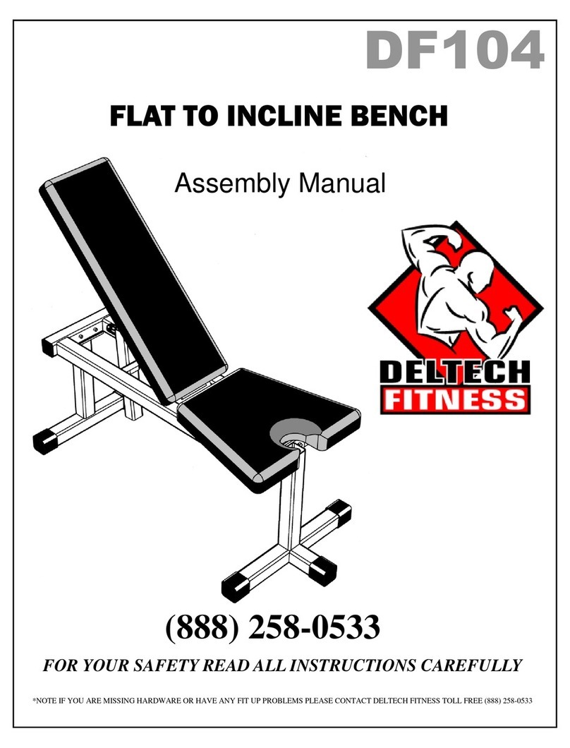 Deltech Fitness DF104 Assembly manual