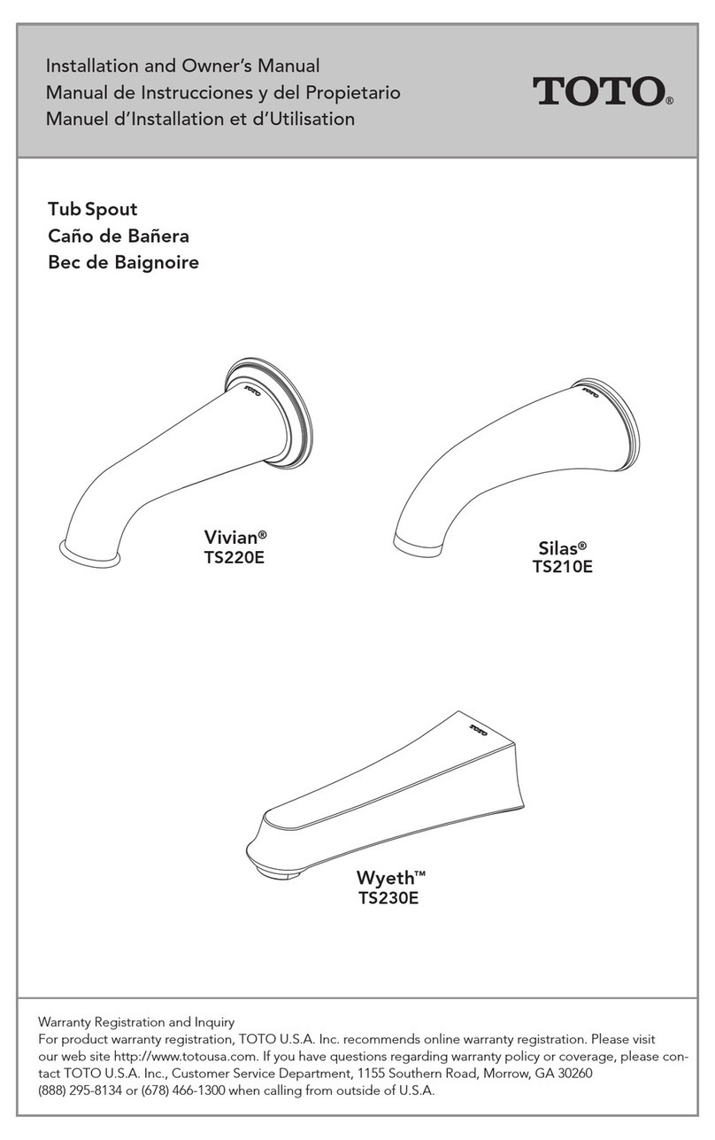 Toto Vivian TS220E Installation instructions