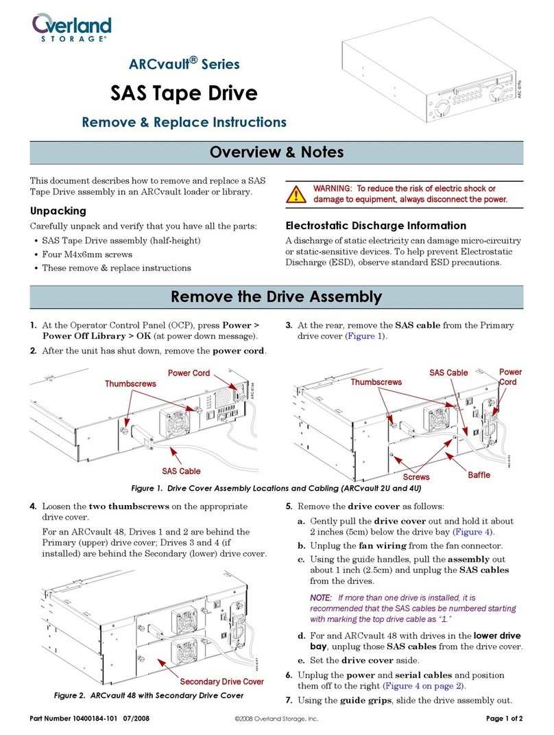 Overland Storage ARCvault Series Remove & Replace Instructions