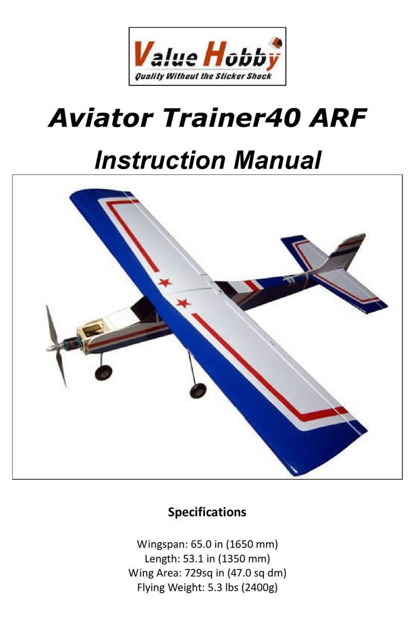 Value Hobby Aviator Trainer40 ARF User manual