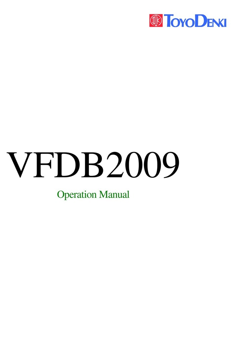 TOYODenki VFDB2009 Series Operation manual