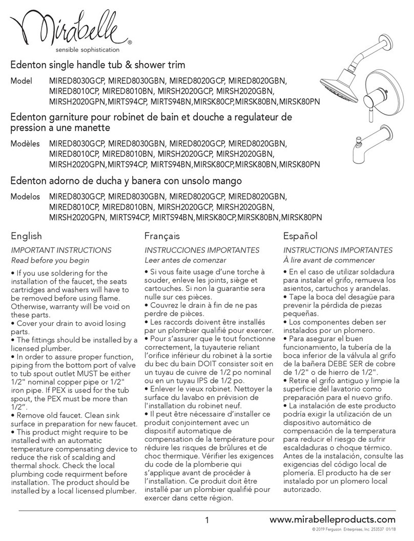 Mirabelle Edenton MIRED8030GCP User manual