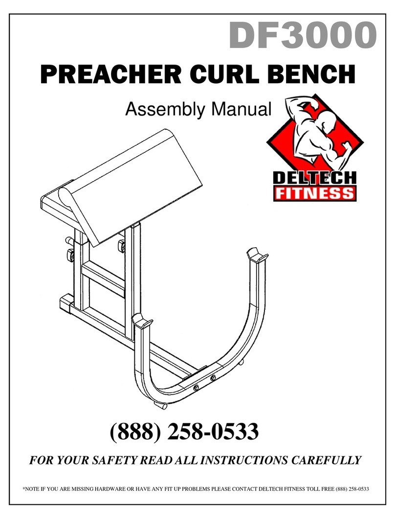 Deltech Fitness DF3000 Assembly manual Deltech Fitness DF3000 Assembly manual