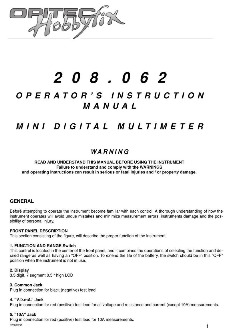 Opitec Hobbyfix 208.062 Operator's instruction manual