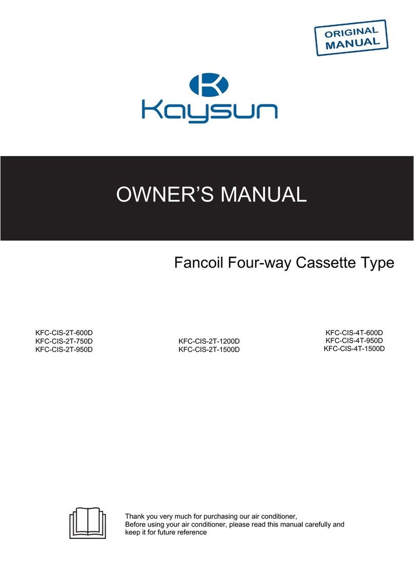 Kaysun KFC-CIS-2T-600D owner's manual