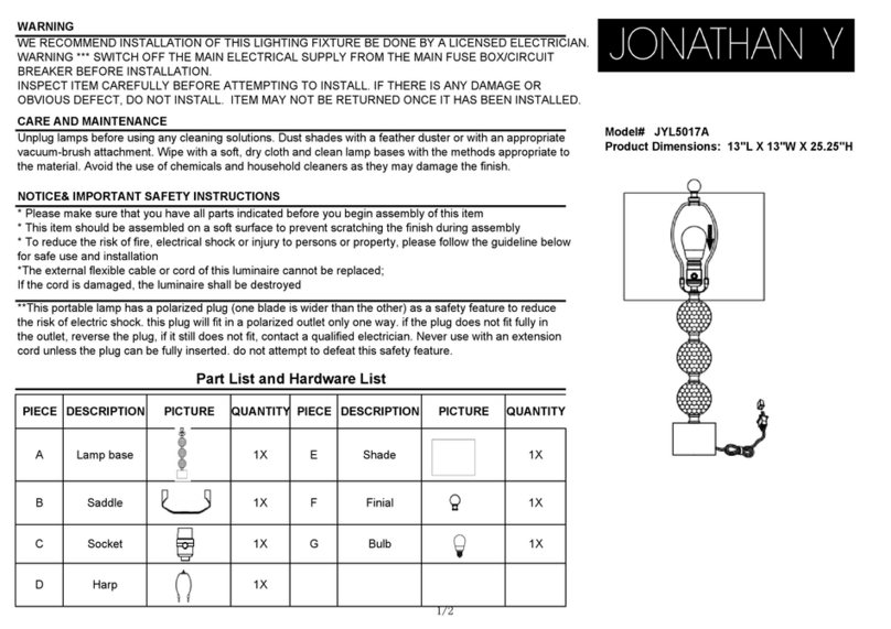 JONATHAN Y JYL5017A User manual JONATHAN Y JYL5017A User manual