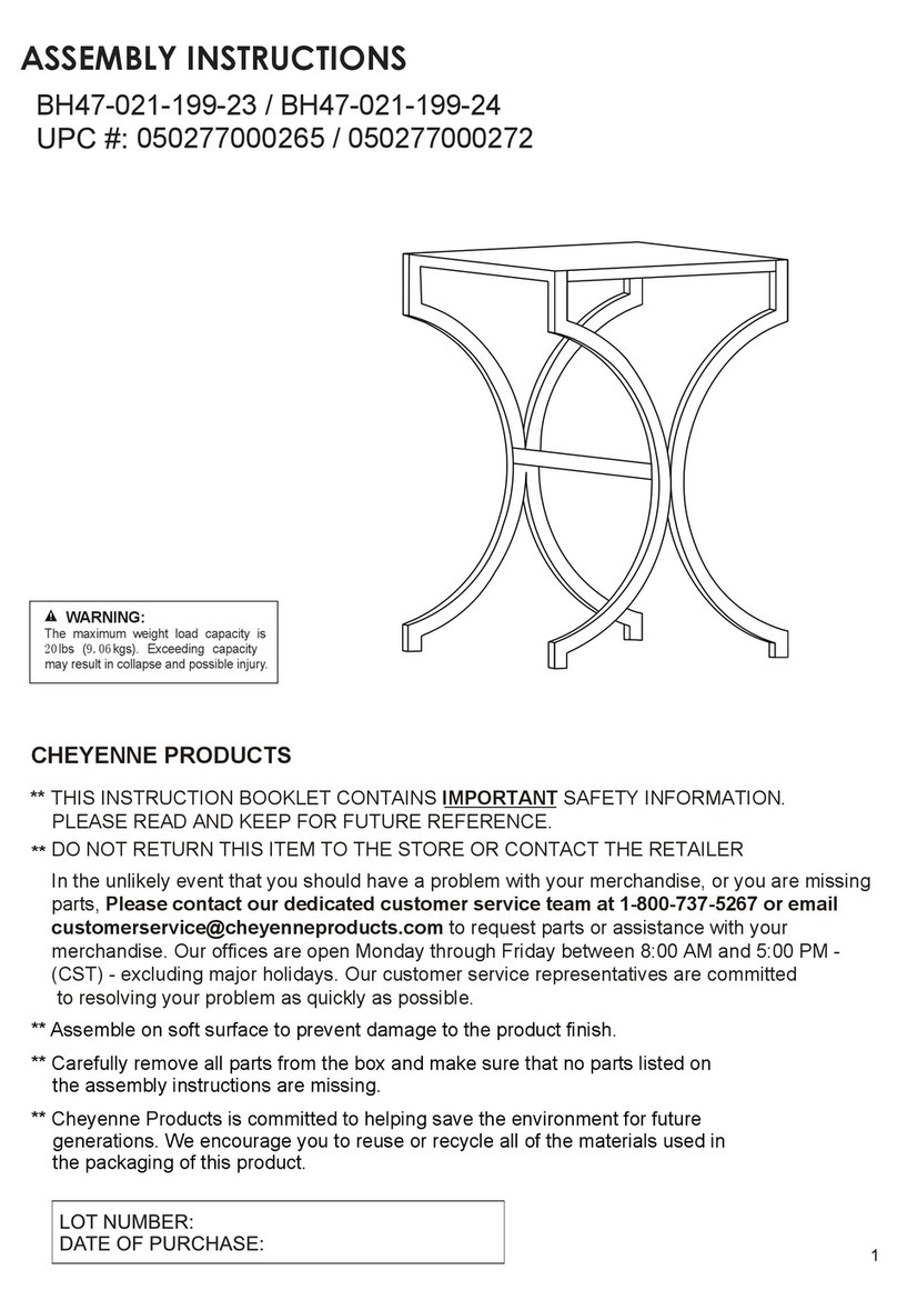 Cheyenne BH47-021-199-23 User manual Cheyenne BH47-021-199-23 User manual