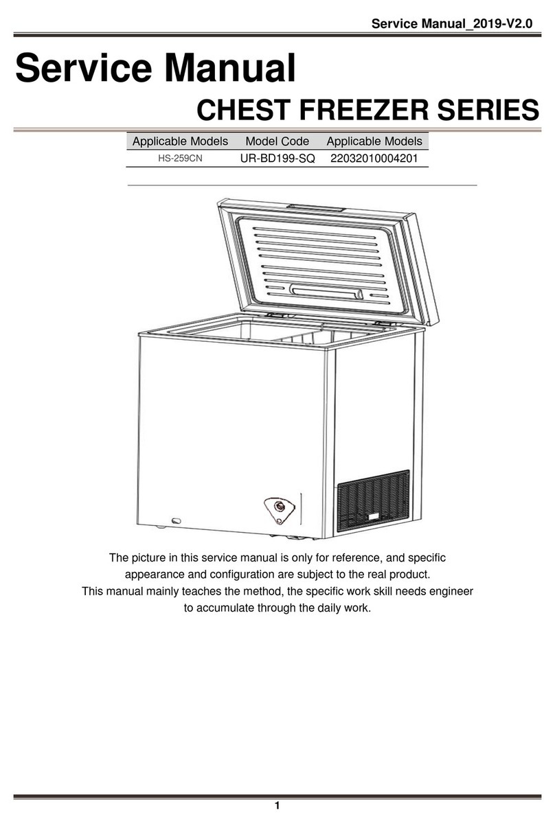 Midea CHEST FREEZER Series User manual