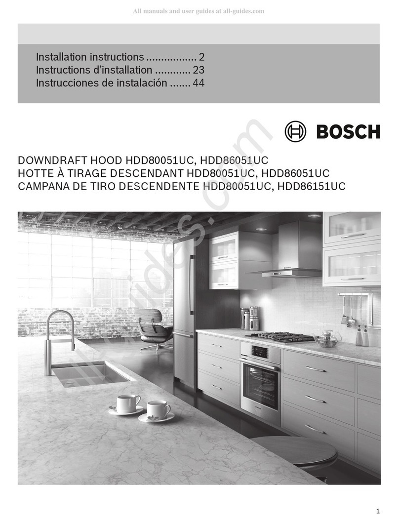 Bosch HDD80051UC User manual