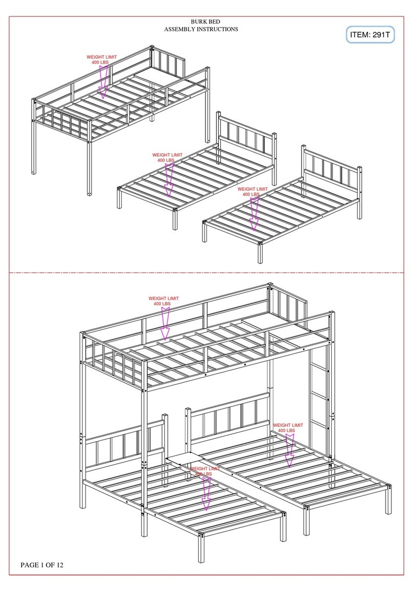 HOMEDEPOT BURK BED Assembly instructions