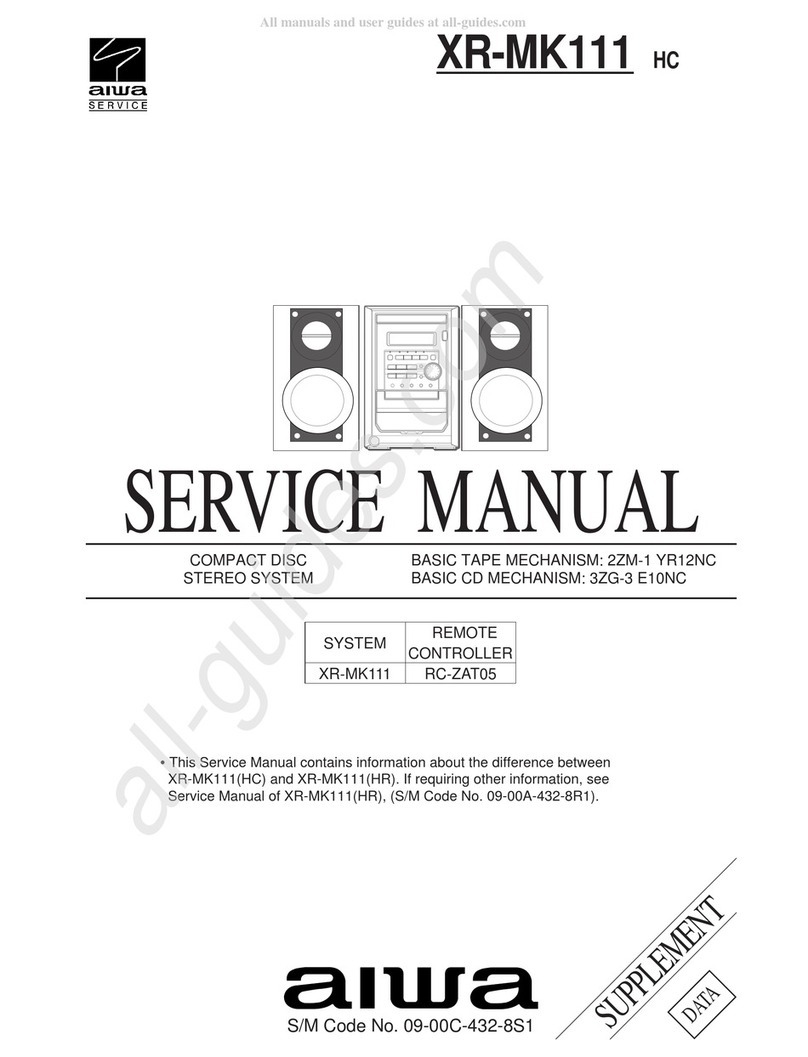 Aiwa XR-MK111 User manual