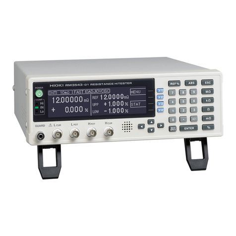 Hioki RM3543 Operation guide