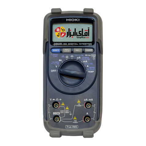 Hioki 3805-50 User manual Hioki 3805-50 User manual
