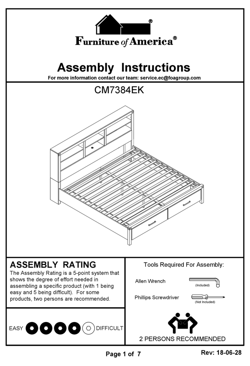 Furniture of America CM7384EK Assembly instructions