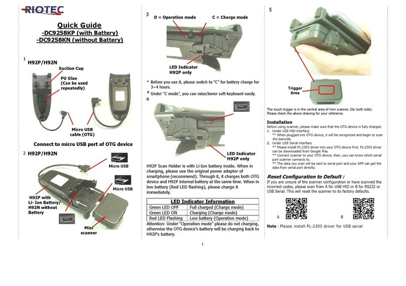RIOTEC DC9258KP manual