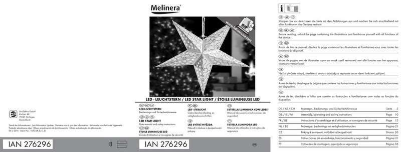 MELINERA 276296 Operator's manual