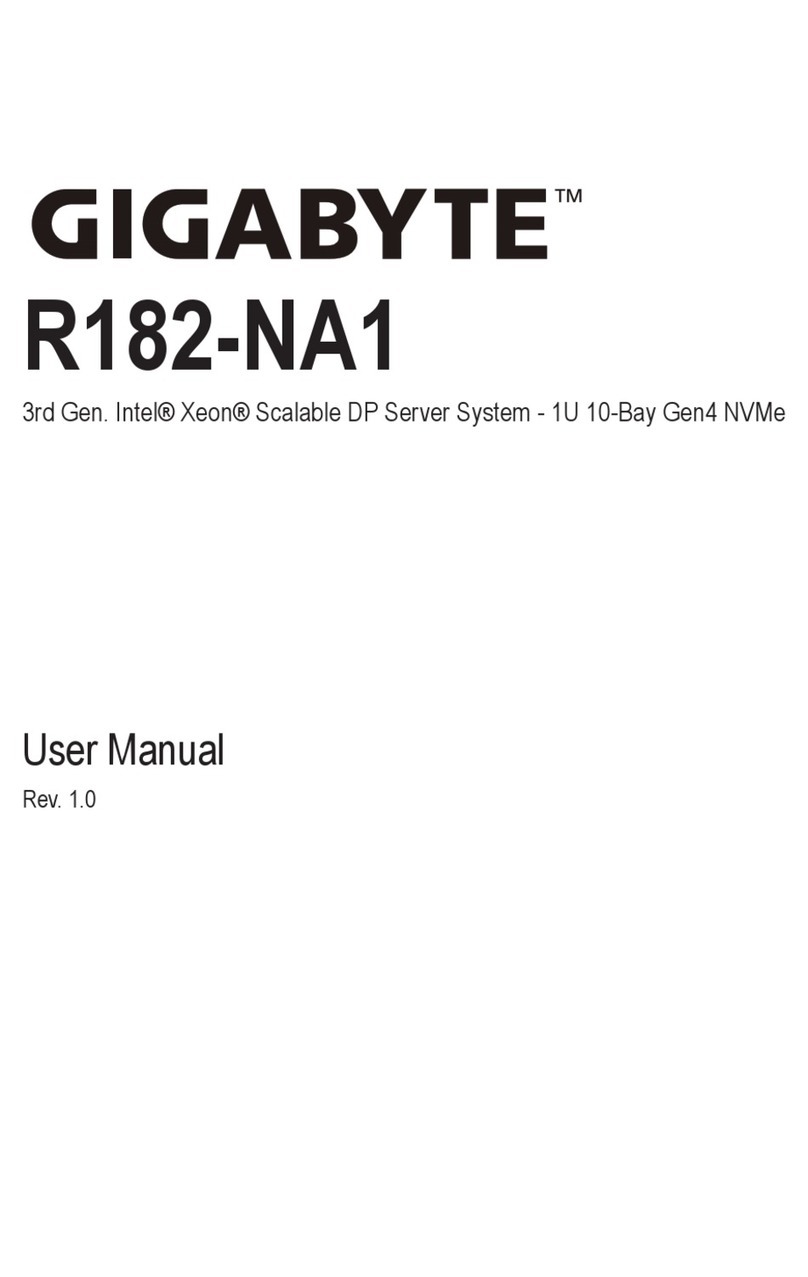 Gigabyte R182-NA1 User manual