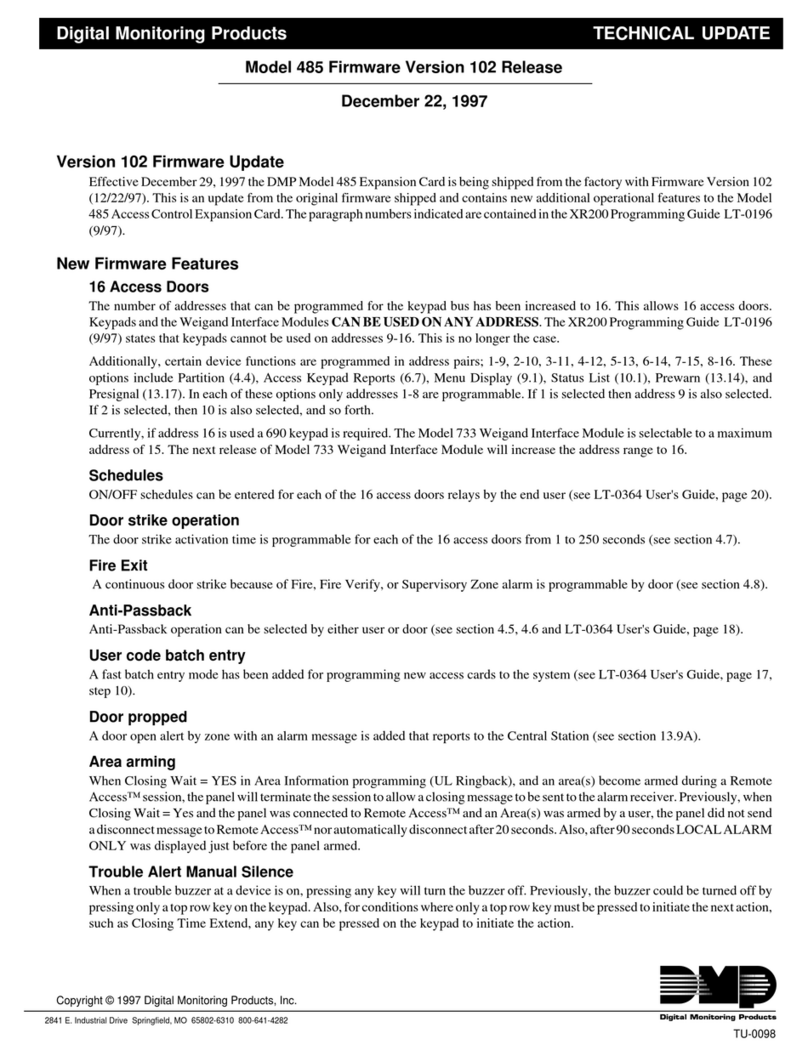 DMP Electronics 485 Technical update