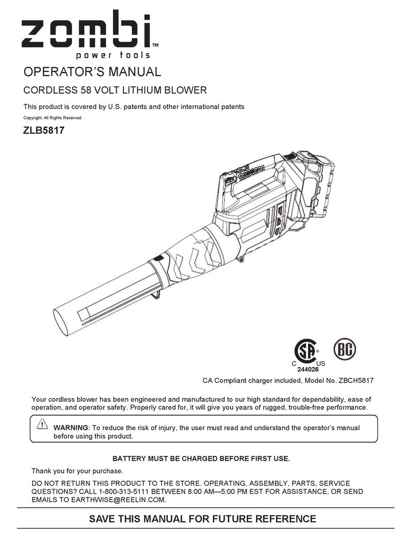 Zombi ZLB5817 Operator's manual