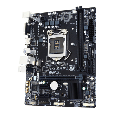 Gigabyte GA-H110M-H DDR3 user manual