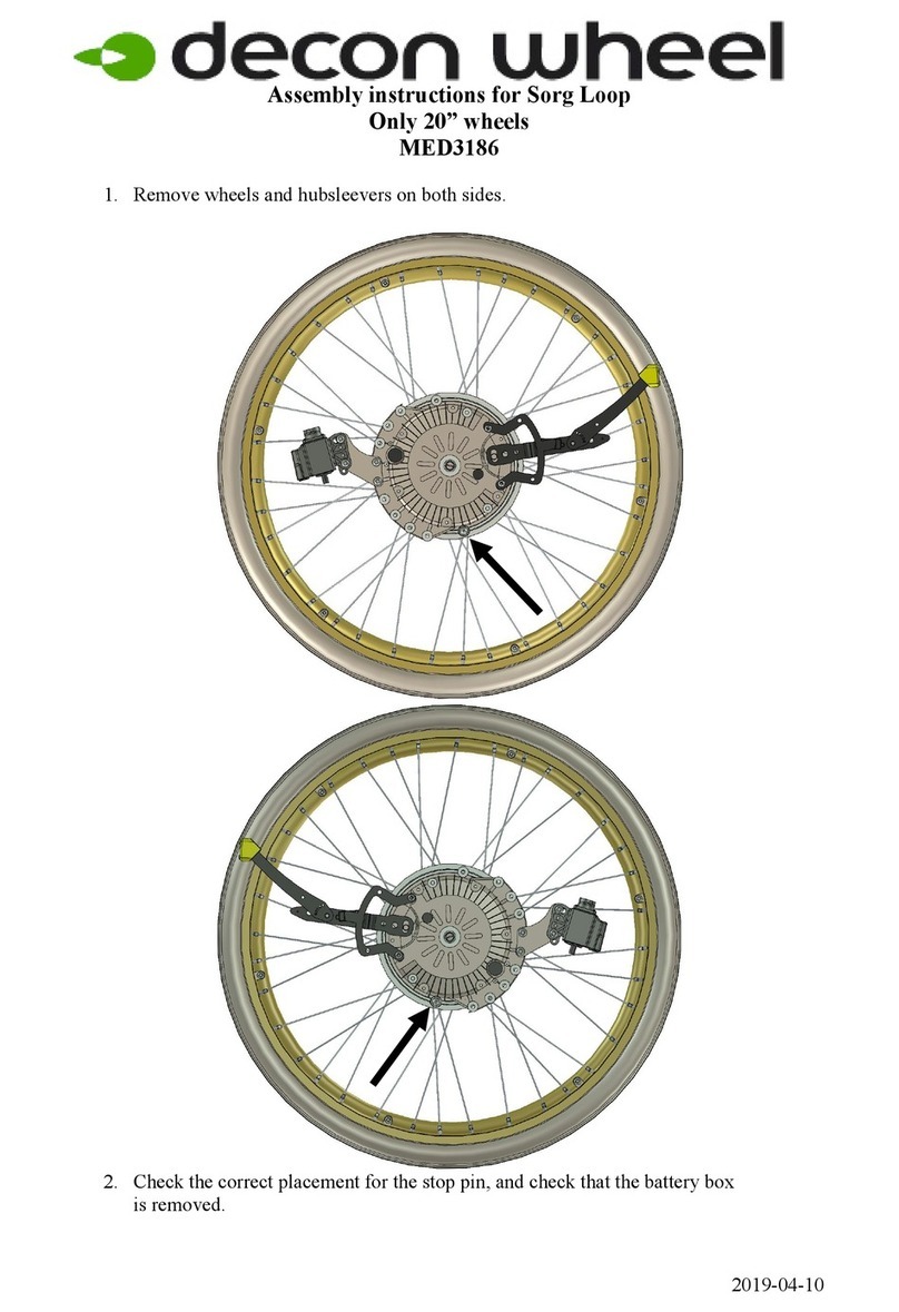 Decon wheel MED3186 User manual Decon wheel MED3186 User manual