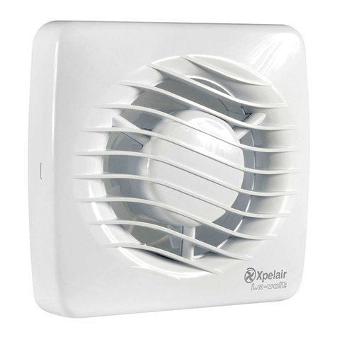 Xpelair LV100PC and Installation and operating instructions