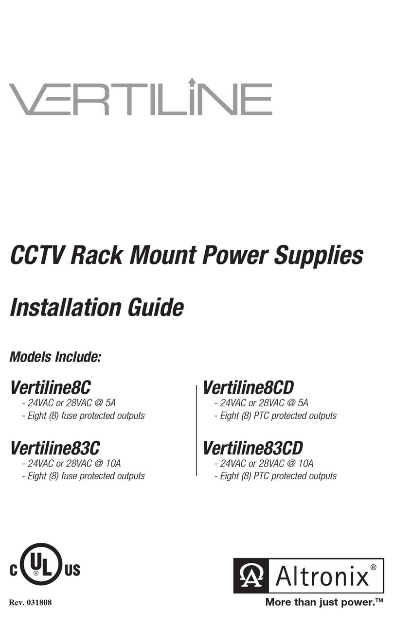 Altronix Vertiline8C User manual