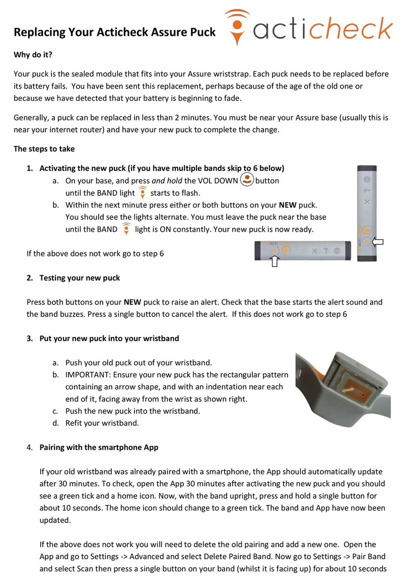 ACTICHECK Assure Puck quick start guide