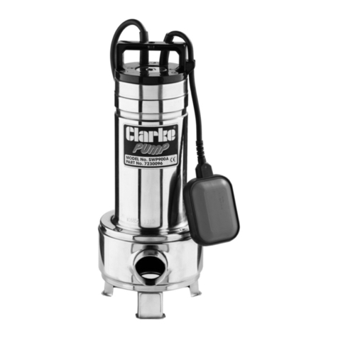 Clarke SWP900A Operation & maintenance instructions