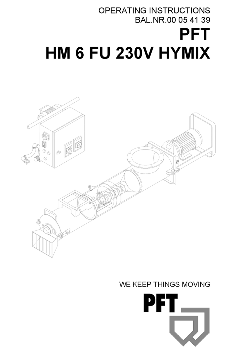 PFT HM 6 FU 230V HYMIX operating instructions