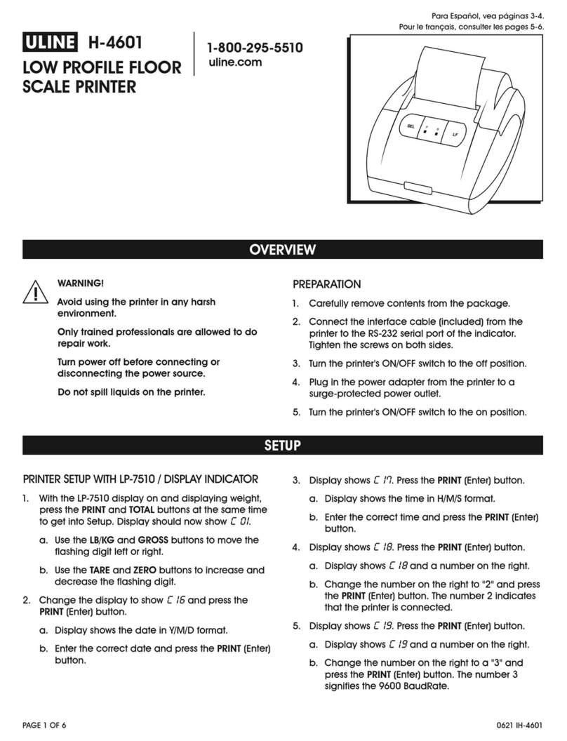 U-Line H-4601 User manual