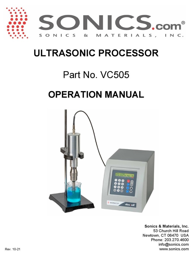 Sonics VC505 Operation manual Sonics VC505 Operation manual