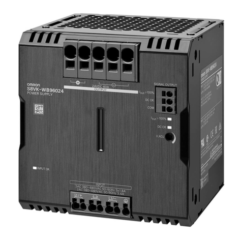 Omron S8VK-W Series User manual