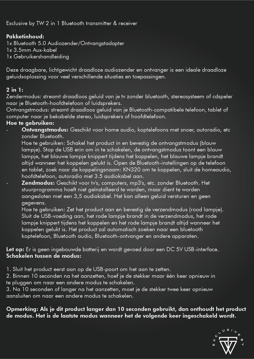 EXCLUSIVE KN320 User manual