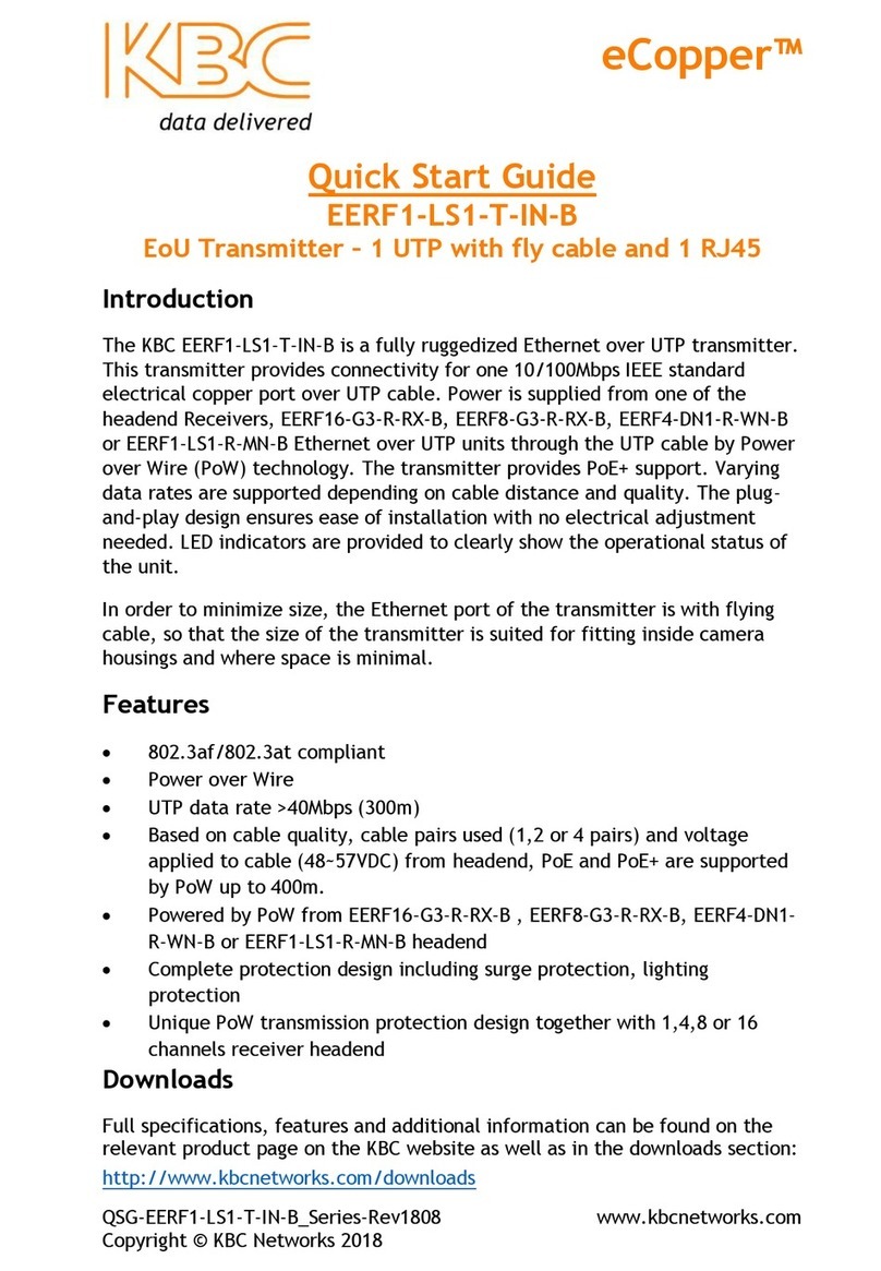 KBC eCopper EERF1-LS1-T-IN-B User manual
