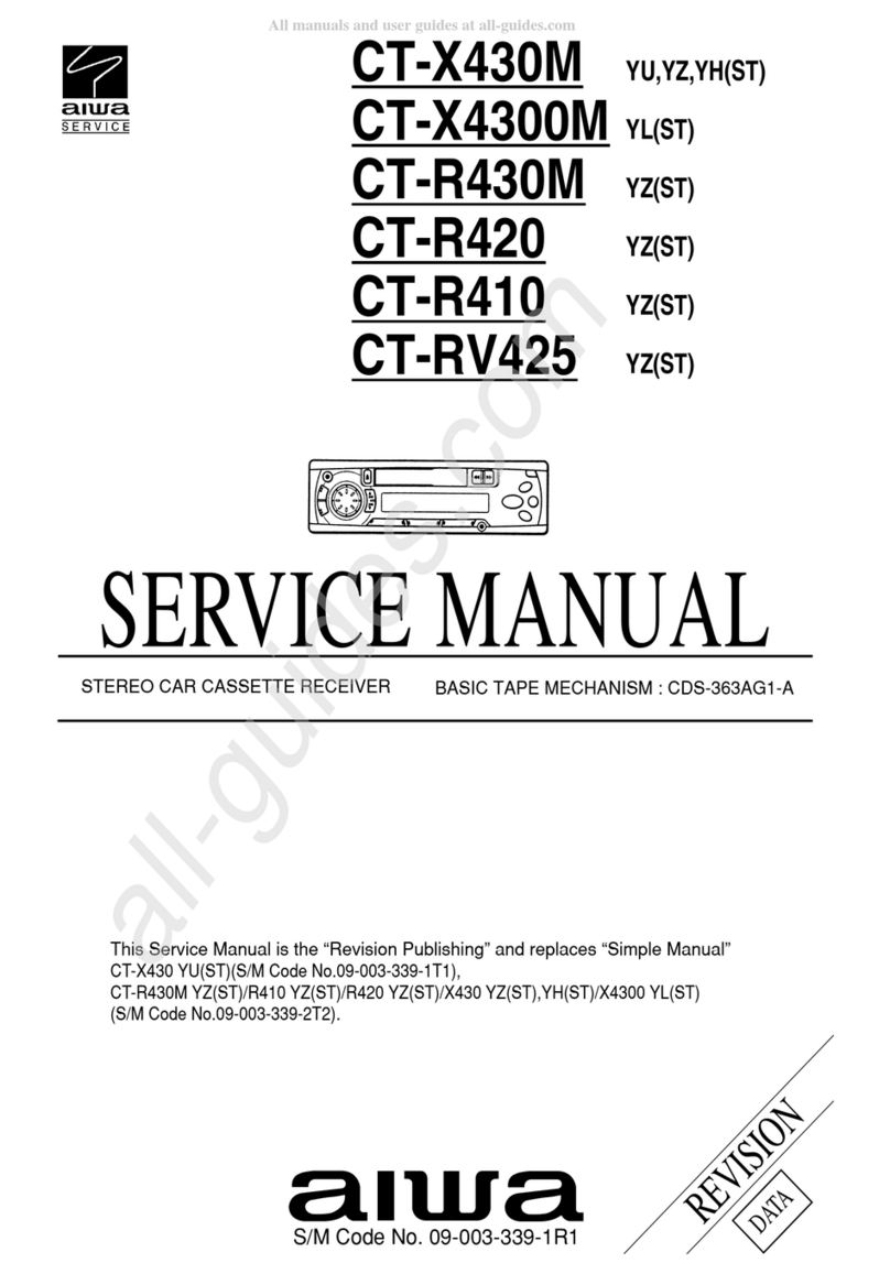 Aiwa CT-X430M User manual