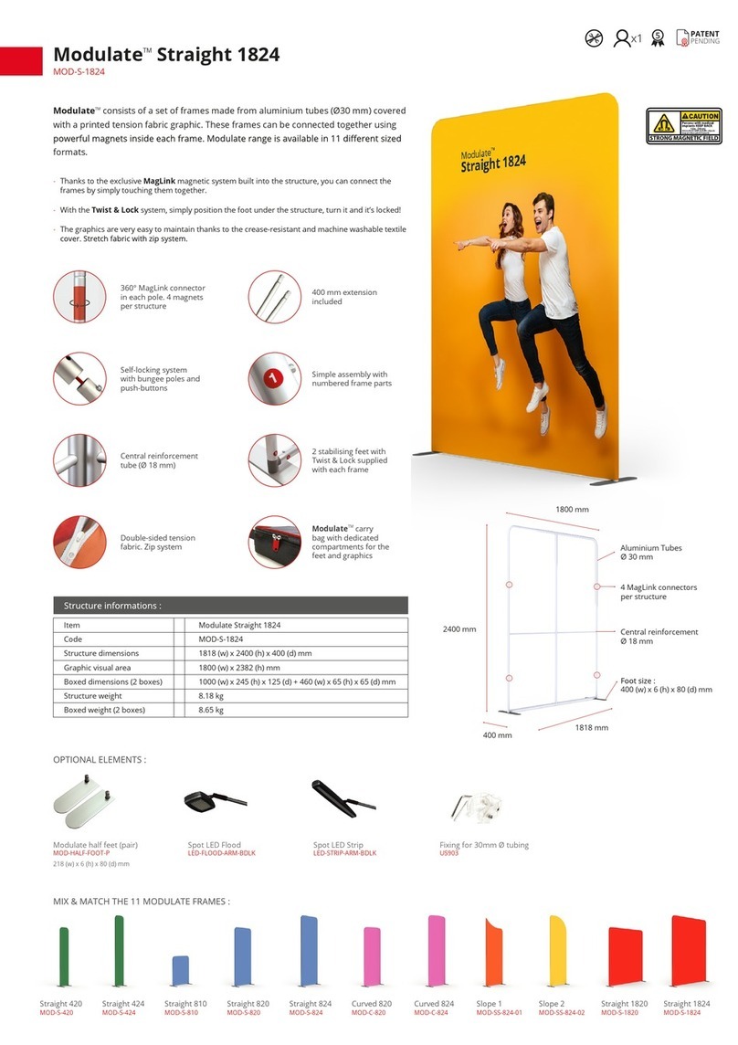 Modulate Straight 1824 User manual