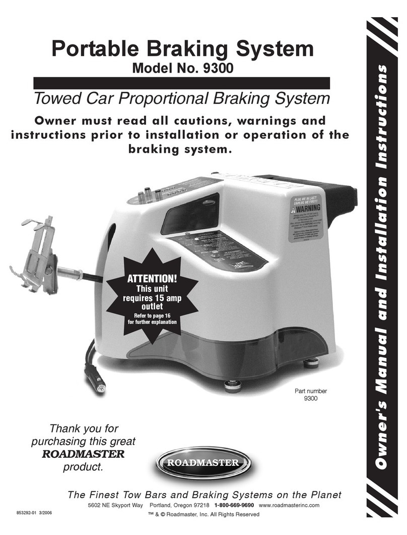 Roadmaster 9300 Operating instructions