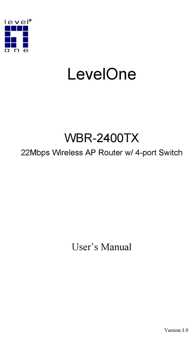LevelOne WBR-2400TX user manual LevelOne WBR-2400TX user manual