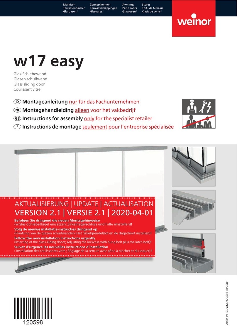 weinor w17 easy Assembly instructions