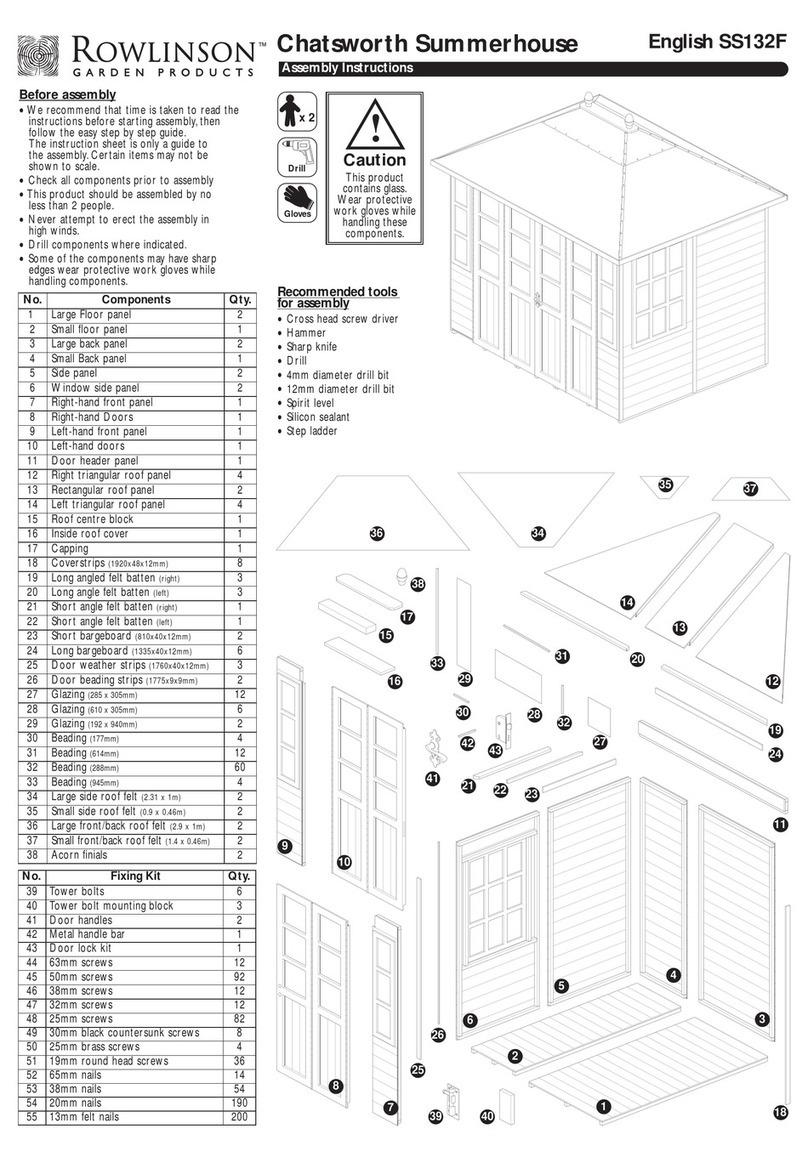 Rowlinson Garden Products SS132F User manual Rowlinson Garden Products SS132F User manual