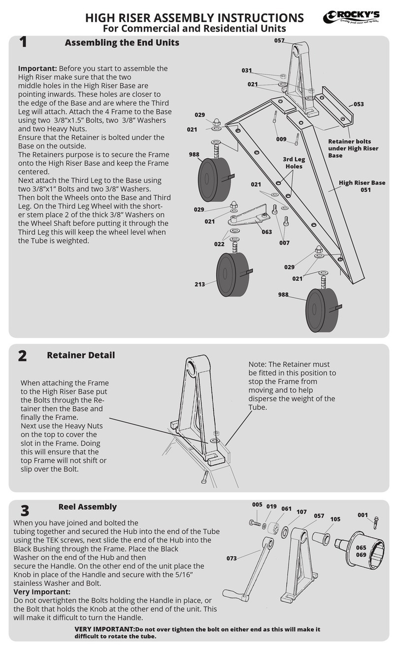 Rocky's HIGH RISER Assembly instructions