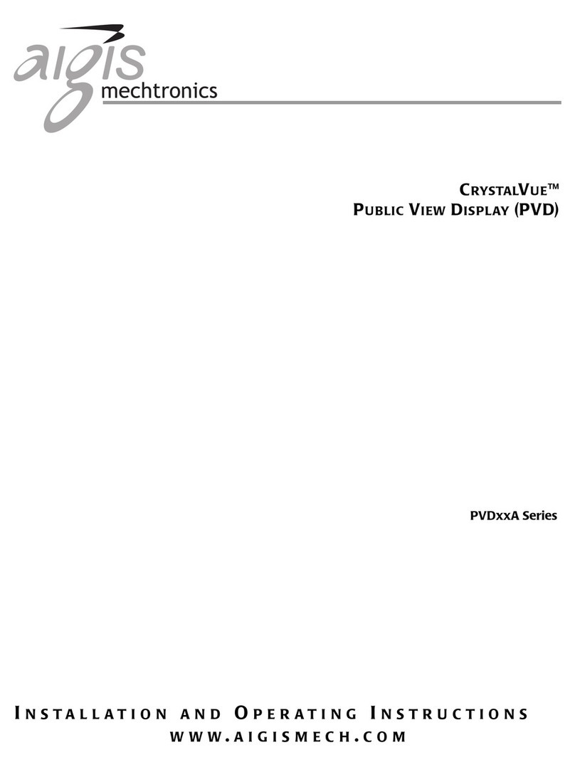 Aigis Mechtronics CRYSTALVUE PVD A Series User manual