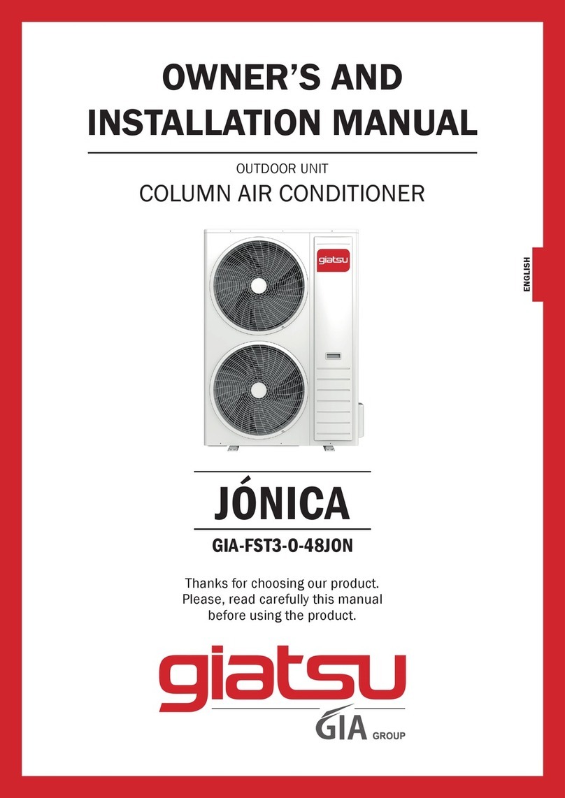 Giatsu JONICA GIA-FST3-O-48JON Owners and installation manual