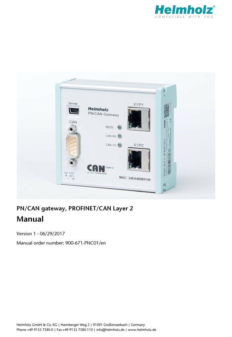Helmholz PN/CAN gateway manual