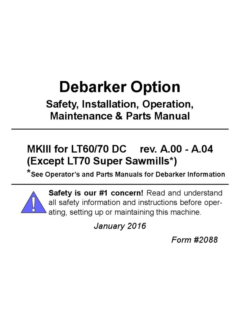 woodmizer MKIII Safety, Installation, Operation, Maintenance & Parts Manual