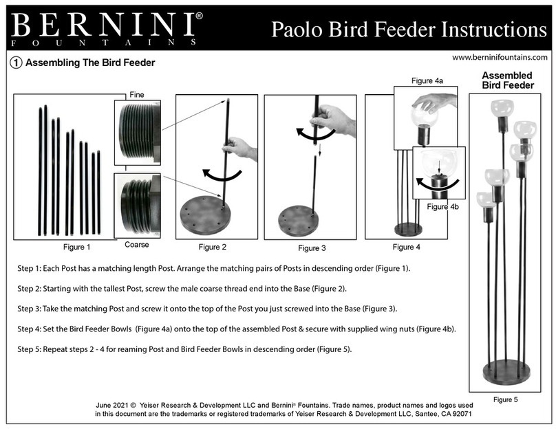 Bernini Paolo Bird Feeder instructions