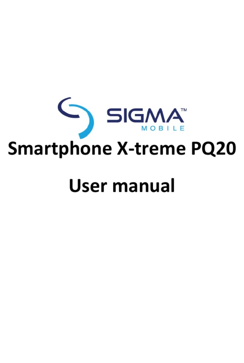 Sigma mobile X-treme PQ20 User manual